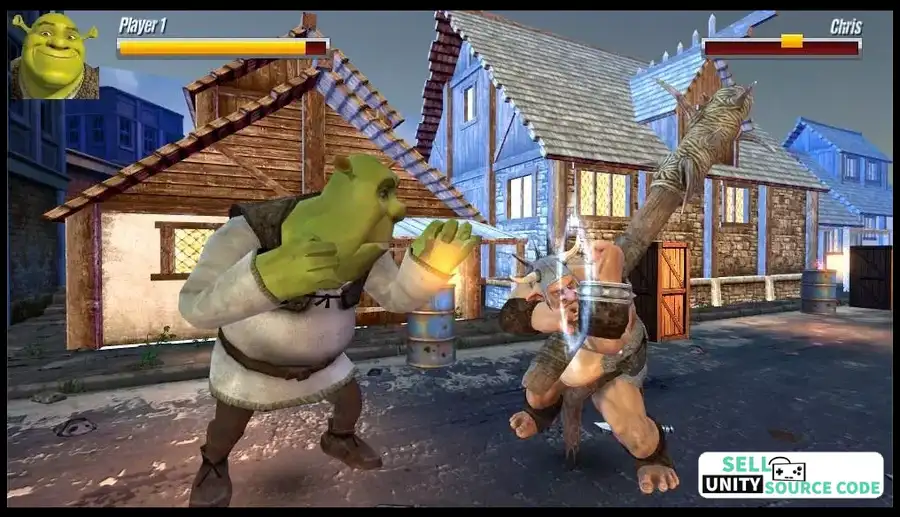 Shrek Street Brawl Fight SellUnitySourceCode