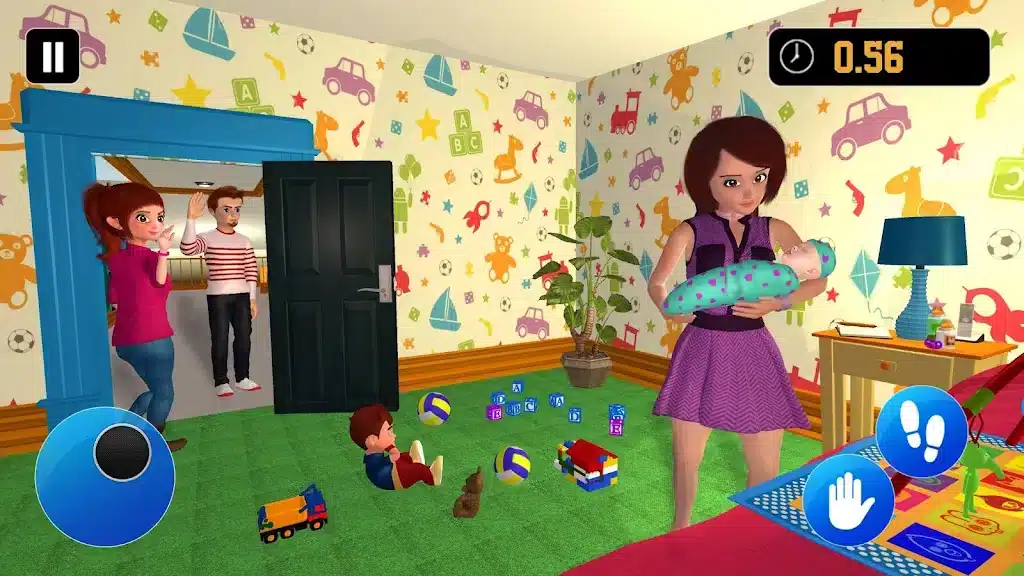 Siblings Baby Care Nanny Mania Game SellUnitySourceCode