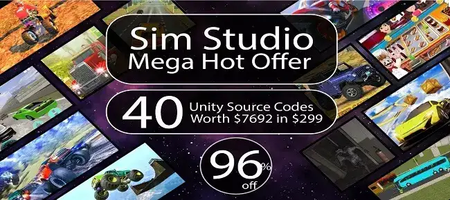 Sim Studio’s MEGA Hot Offer: 40 Unity 3D Games SellUnitySourceCode