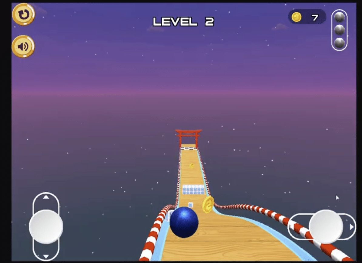 Sky Rolling Ball – Unity Source Code screenshot 2