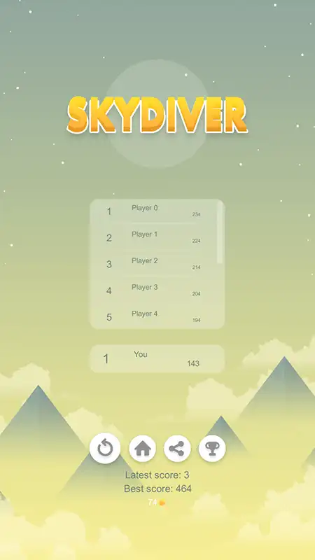Skydiver – Unity project SellUnitySourceCode screenshot 3