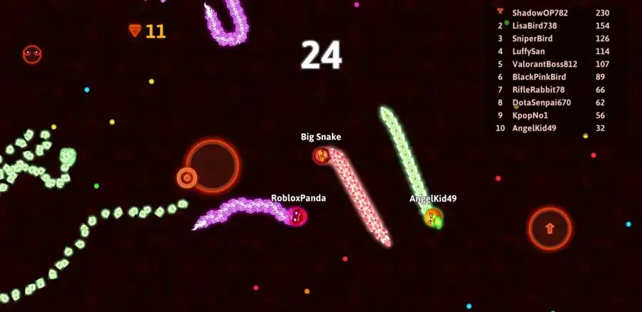 Snake Glow IO Unity Template screenshot 3