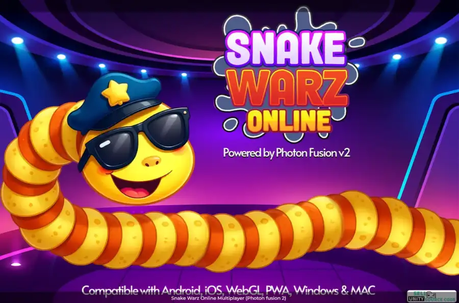 Snake Warz Online Multiplayer (Photon fusion 2) SellUnitySourceCode screenshot 2