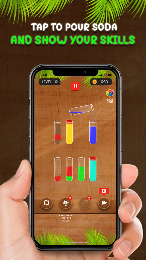 Soda Funnels Sort Puzzle Game SellUnitySourceCode screenshot 4