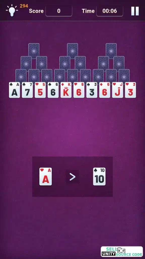 Solitaire – 4 in 1 Unity Source Code Premium Game  SellUnitySourceCode screenshot 5