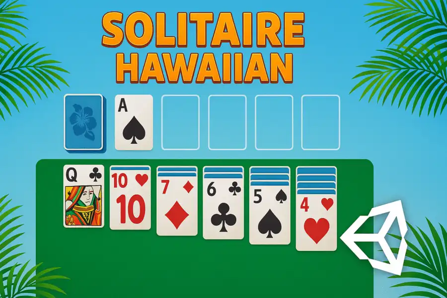Solitaire Hawaiian Classic Card Game – Unity Game