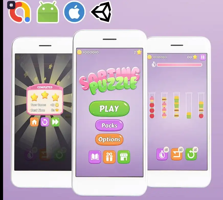 Sorting Puzzle - Unity Completed Game Template SellUnitySourceCode screenshot 5