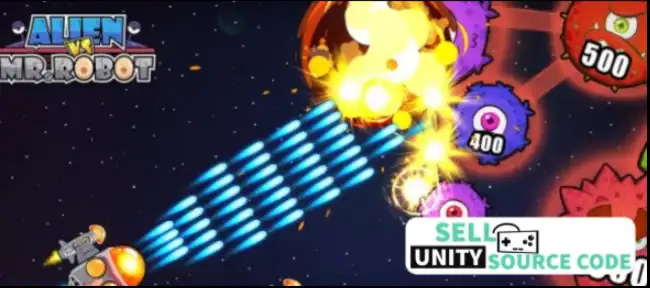 Space Virus War - Shooting Game SellUnitySourceCode  screenshot 2