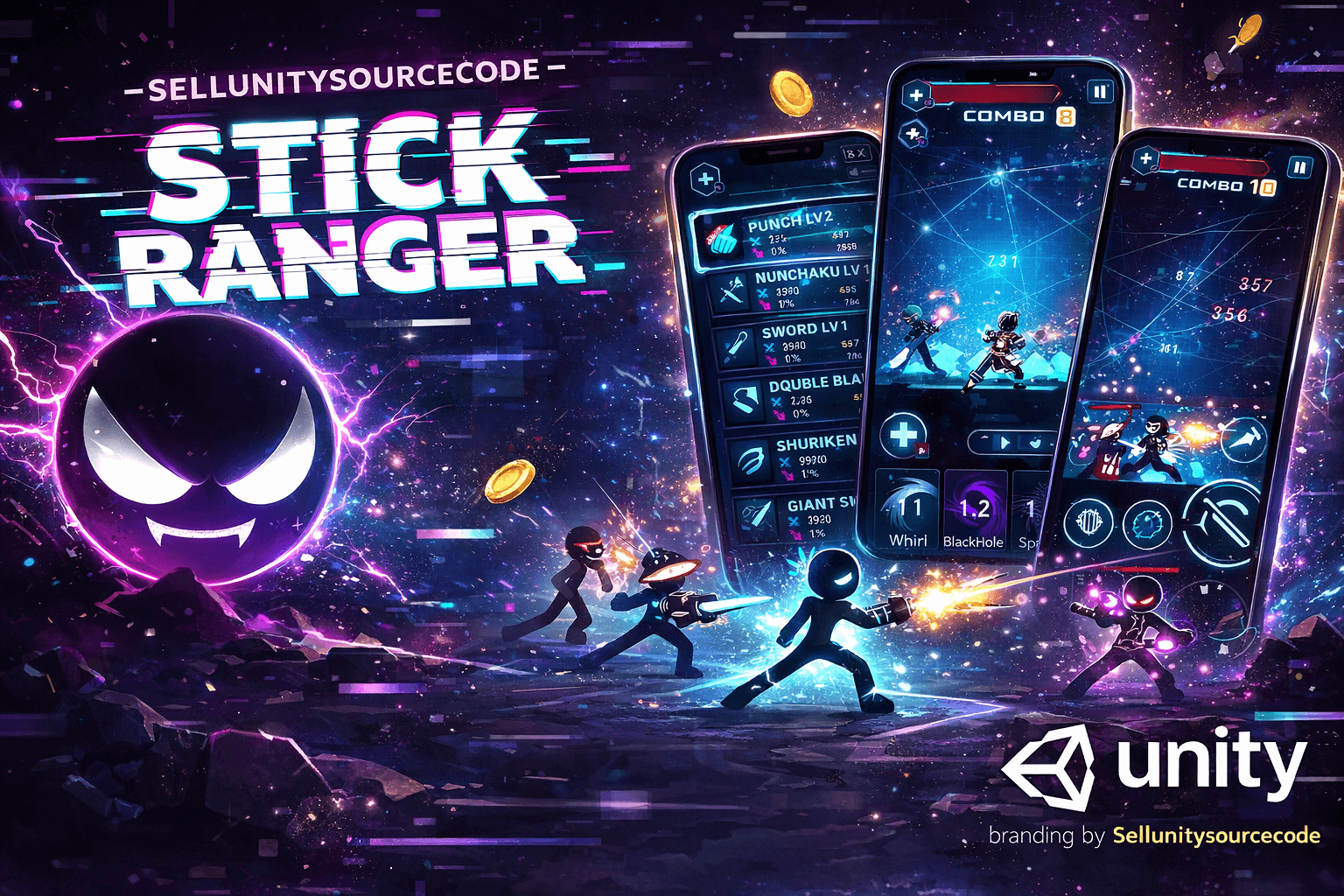 Stick Ranger – Action RPG Stickman Unity Game Source Code