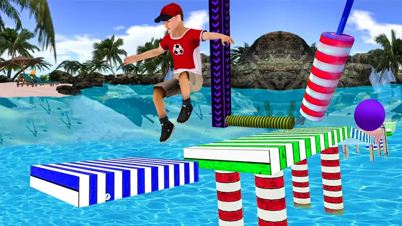 Stuntman - The Real Water Run Adventure Game 2k18 SellUnitySourceCode screenshot 3