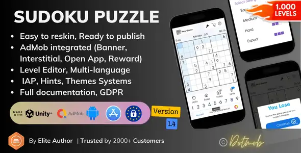 Sudoku Puzzle – Unity Template Project