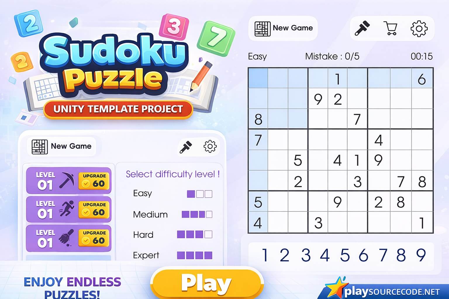Sudoku Puzzle - Unity Template Project