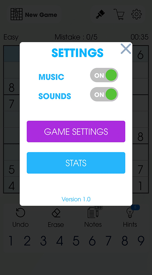 Sudoku Puzzle - Unity Template Project screenshot 4
