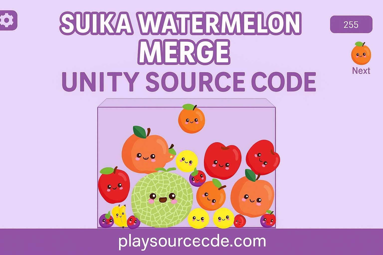 Suika Watermelon Merge Unity Game