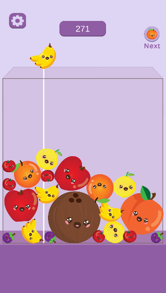 Suika Watermelon Merge Unity Game screenshot 3