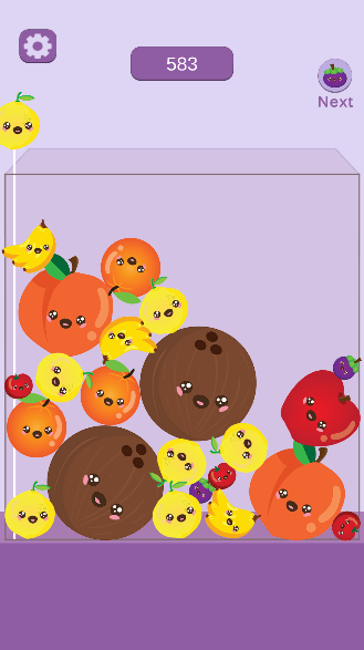 Suika Watermelon Merge Unity Game screenshot 5