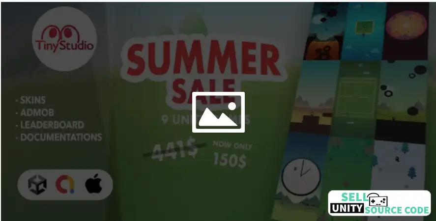 SUMMER SALE - 9 Unity games SellUnitySourceCode