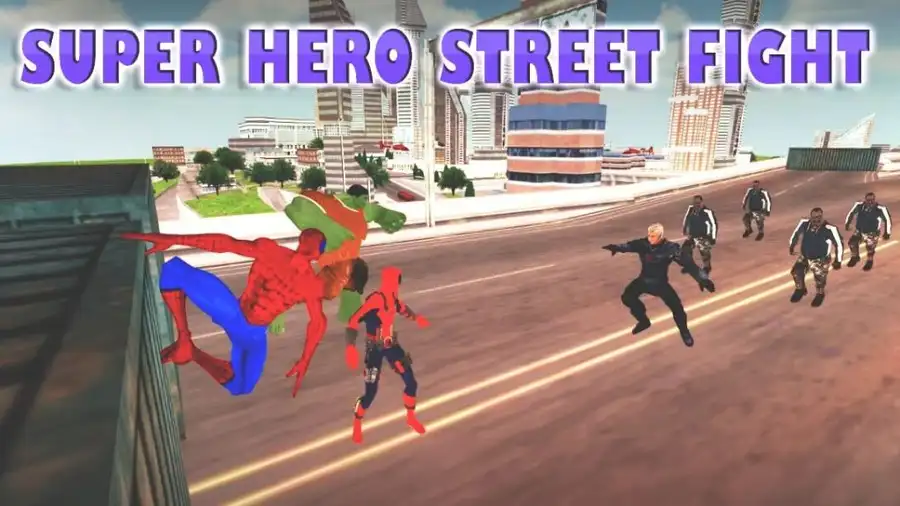 Super Heroes Street Fights : Crime City Battle 64 SellUnitySourceCode