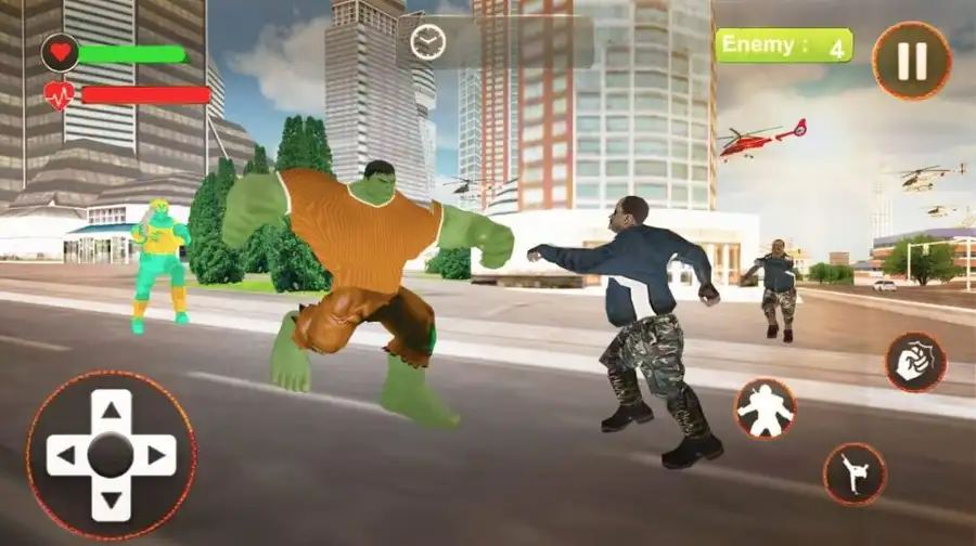 Super Heroes Street Fights : Crime City Battle 64 SellUnitySourceCode screenshot 3