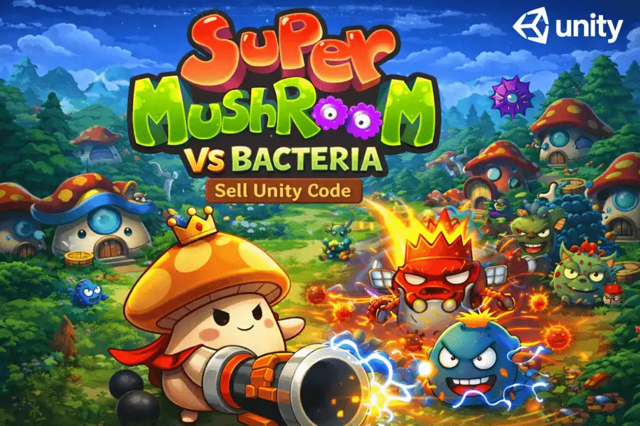 Super Mushroom vs Bacteria