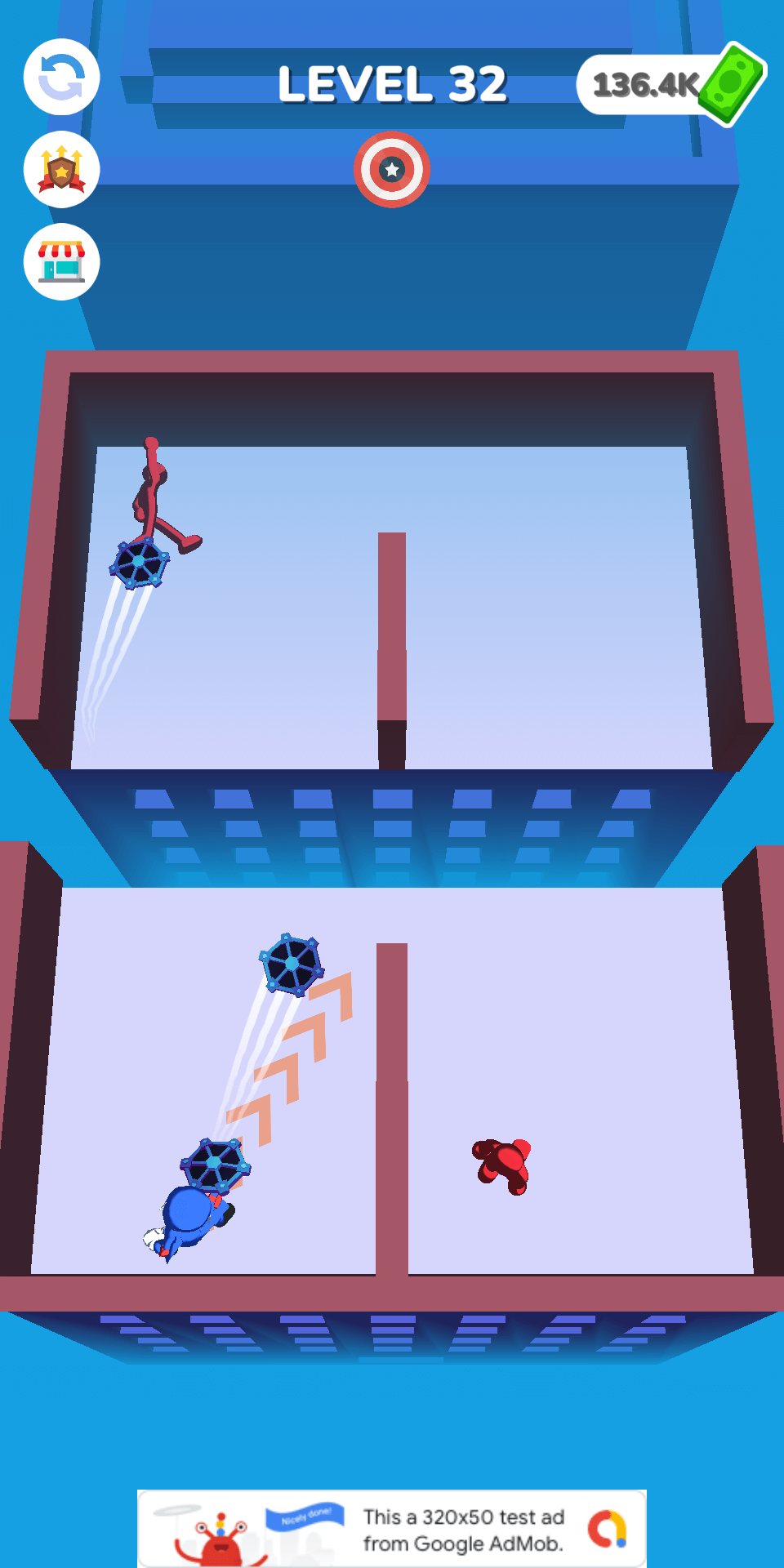 Superhero Battle – Captain Shield – Hyper Casual G SellUnitySourceCode screenshot 5