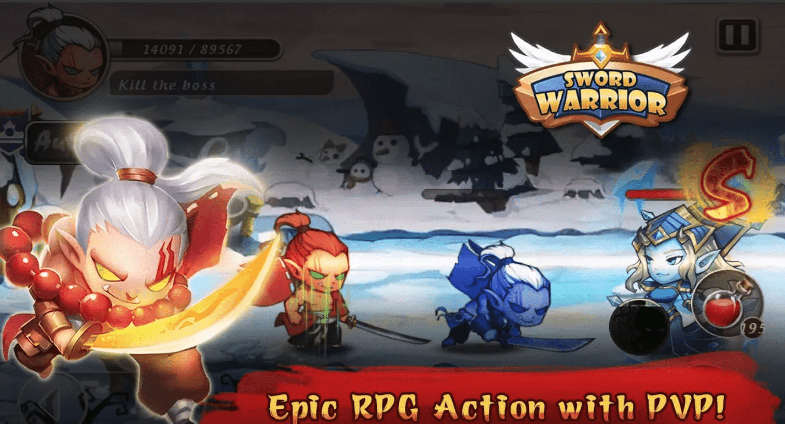 Sword Warrior: Epic Hack & Slash Action RPG Unity Source Code (Offline) screenshot 2