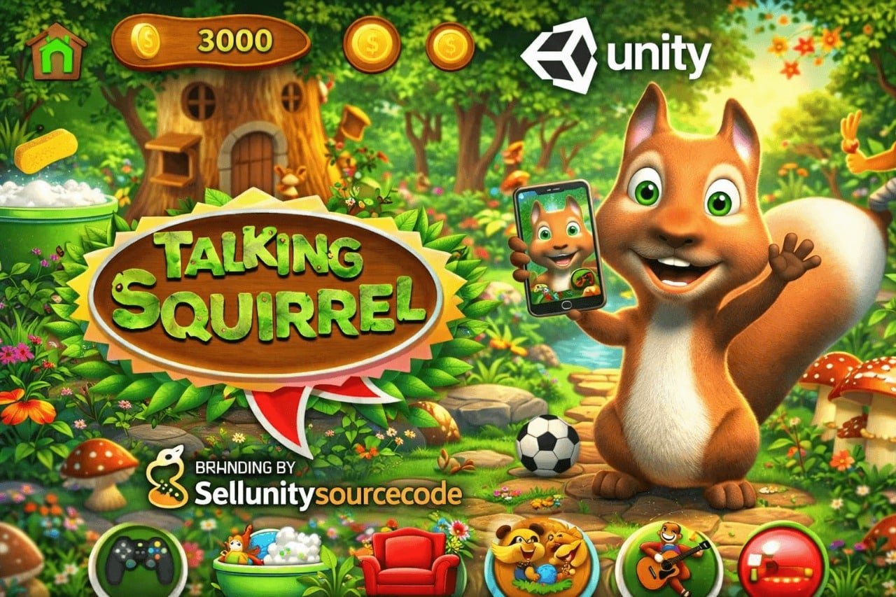 Talking Squirrel – Fun Virtual Pet Game for Kids