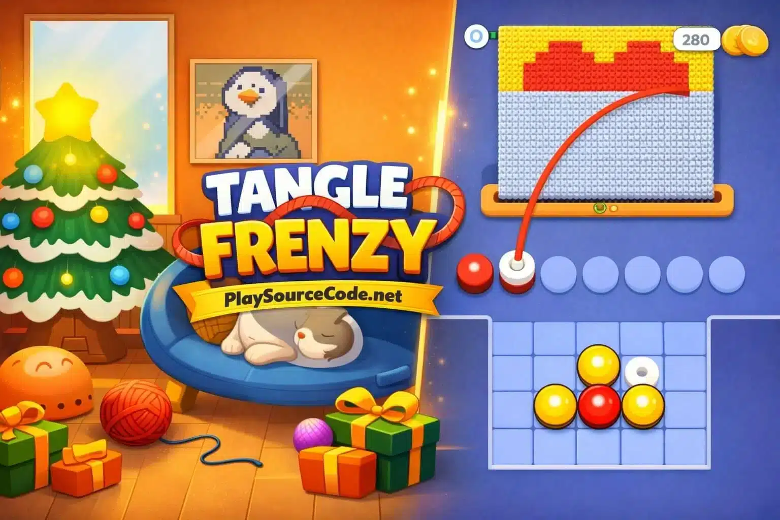 Tangle Frenzy Hyper Casual Puzzle – Full Unity Game Code