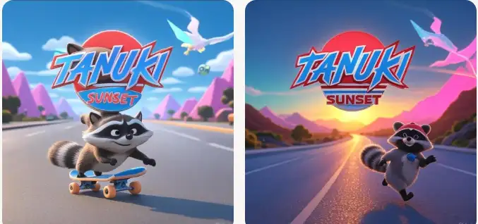 Tanuki Sunset – Raccoon Skating Downhill Simulator SellUnitySourceCode