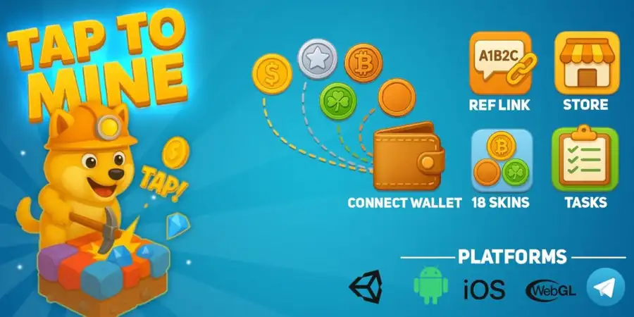 TapToMine – Unity Template