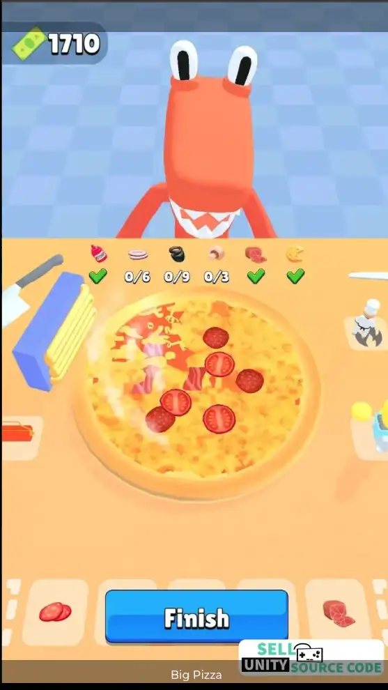 Testy Big Pizza – Cooking Simulator Game 2025 Complete Unity Projects - SellUnitySourceCode.com screenshot 3