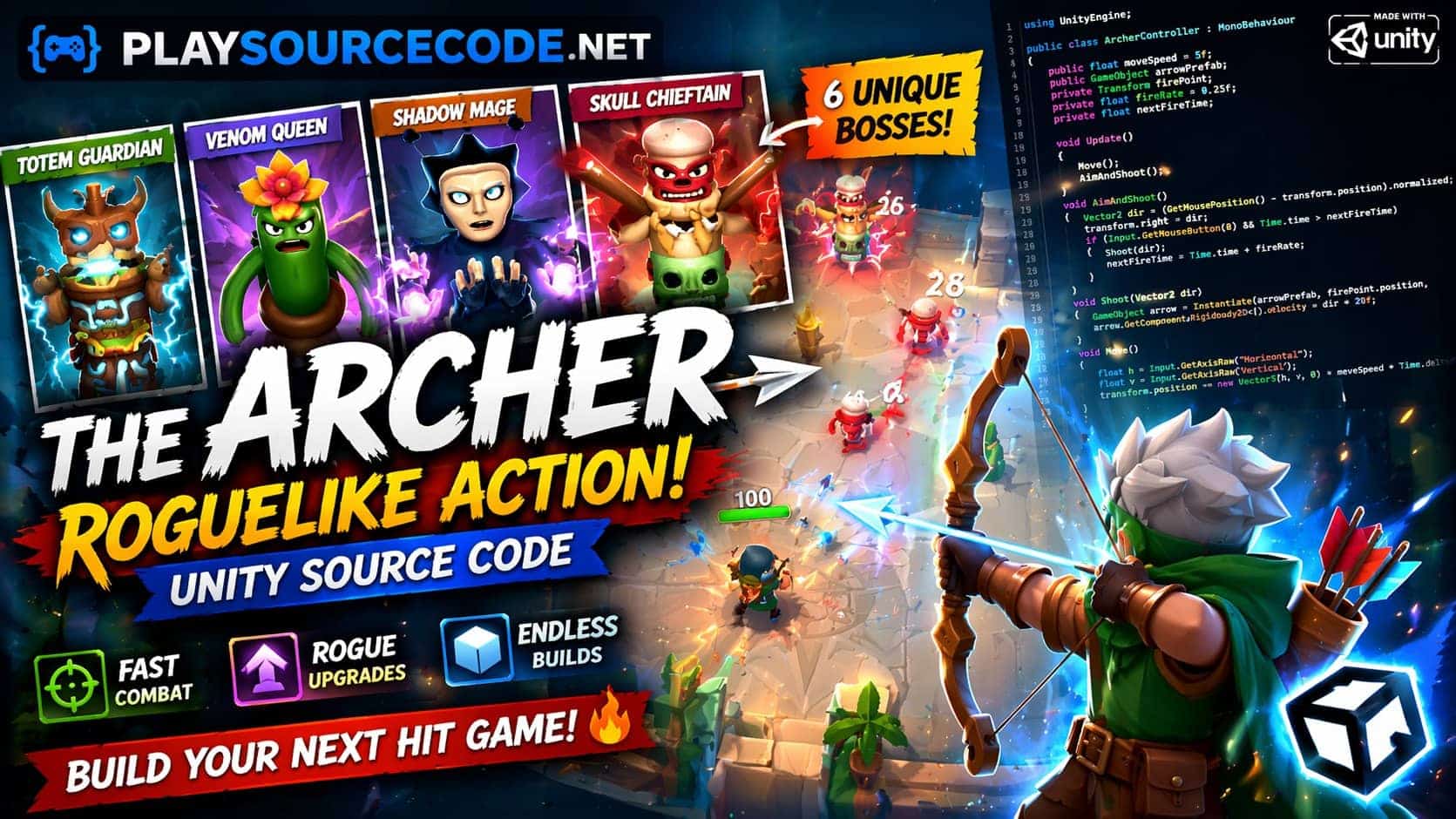 The Archer - Roguelike Unity Template
