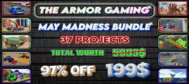 The Armor Gaming’s May Madness Bundle Offer: 37 Un SellUnitySourceCode screenshot 2