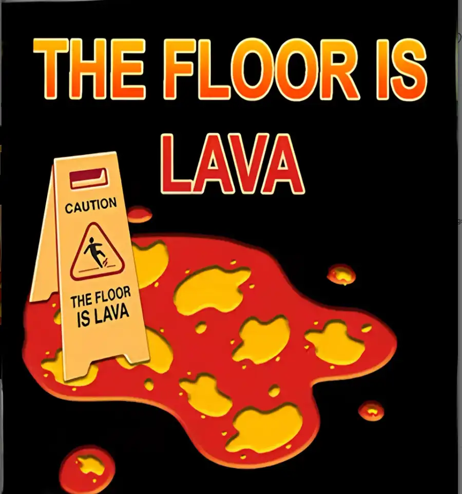 The Floor is Lava Challenge Game SellUnitySourceCode