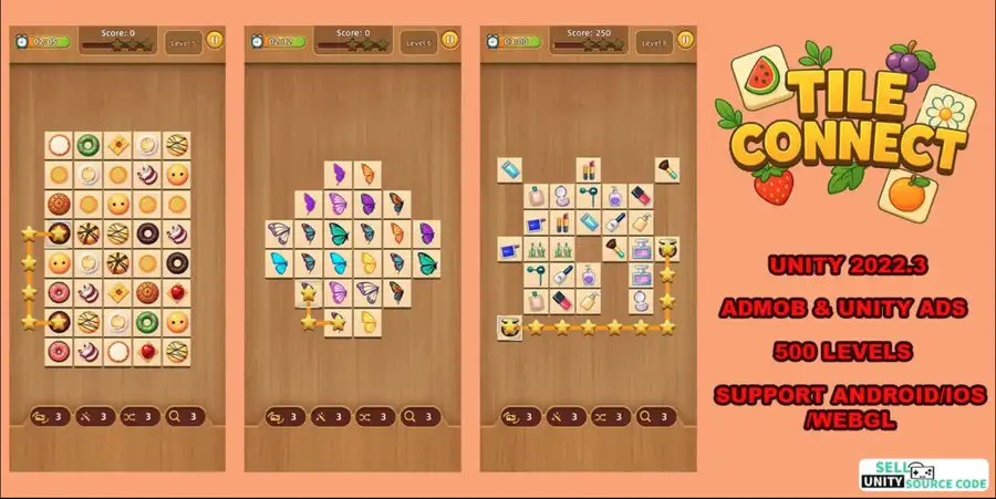 Tile Connect Puzzle SellUnitySourceCode 
