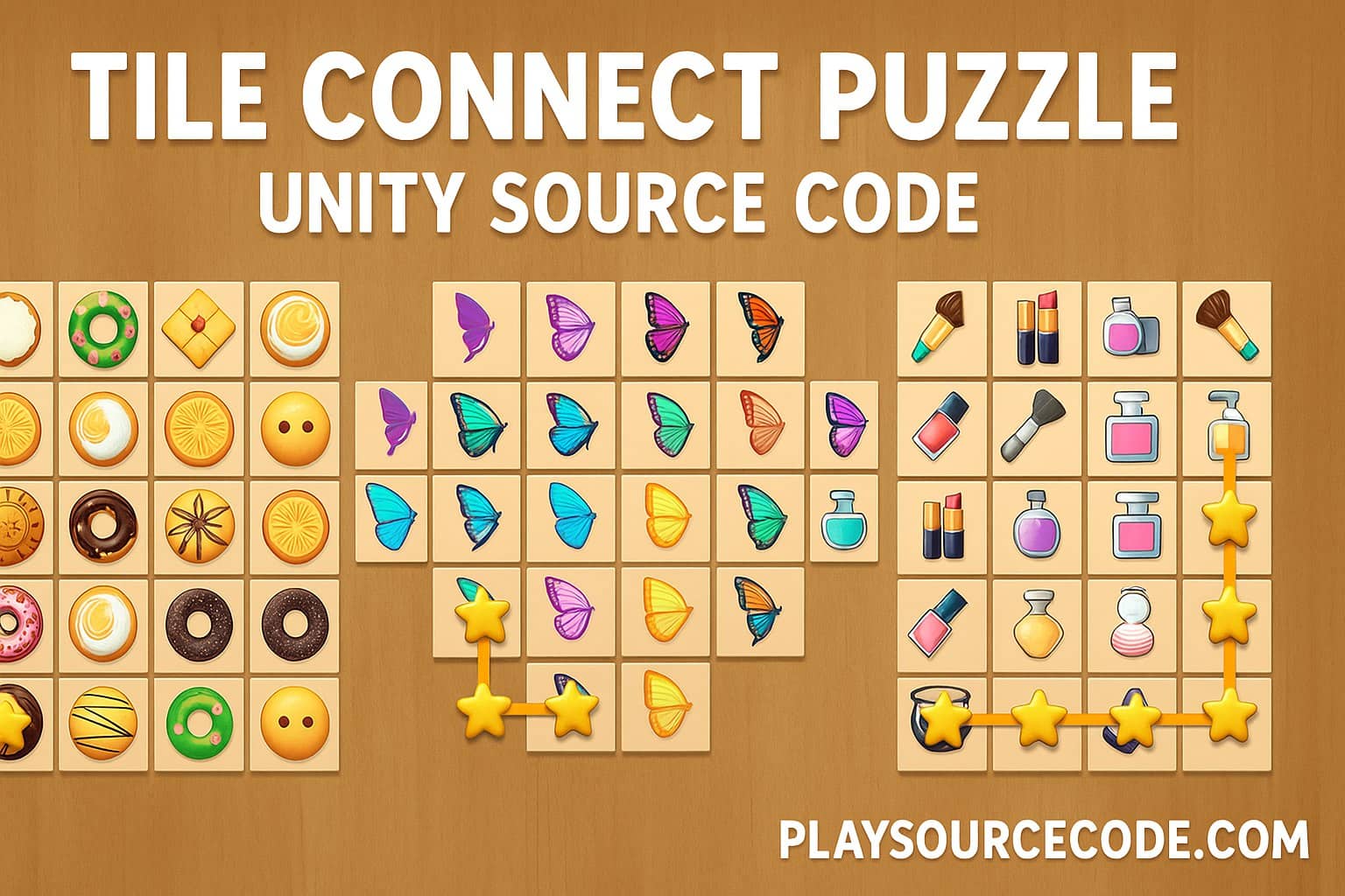 Tile Connect Puzzle Unity Sourcecode