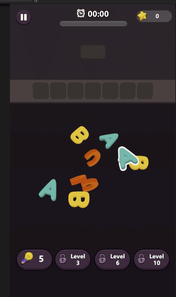 Tile Mater : Puzzle Alphabet Unity SourceCode screenshot 3