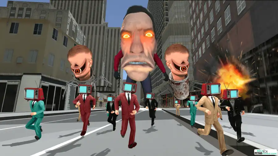 Toilet Monster Battle SellUnitySourceCode