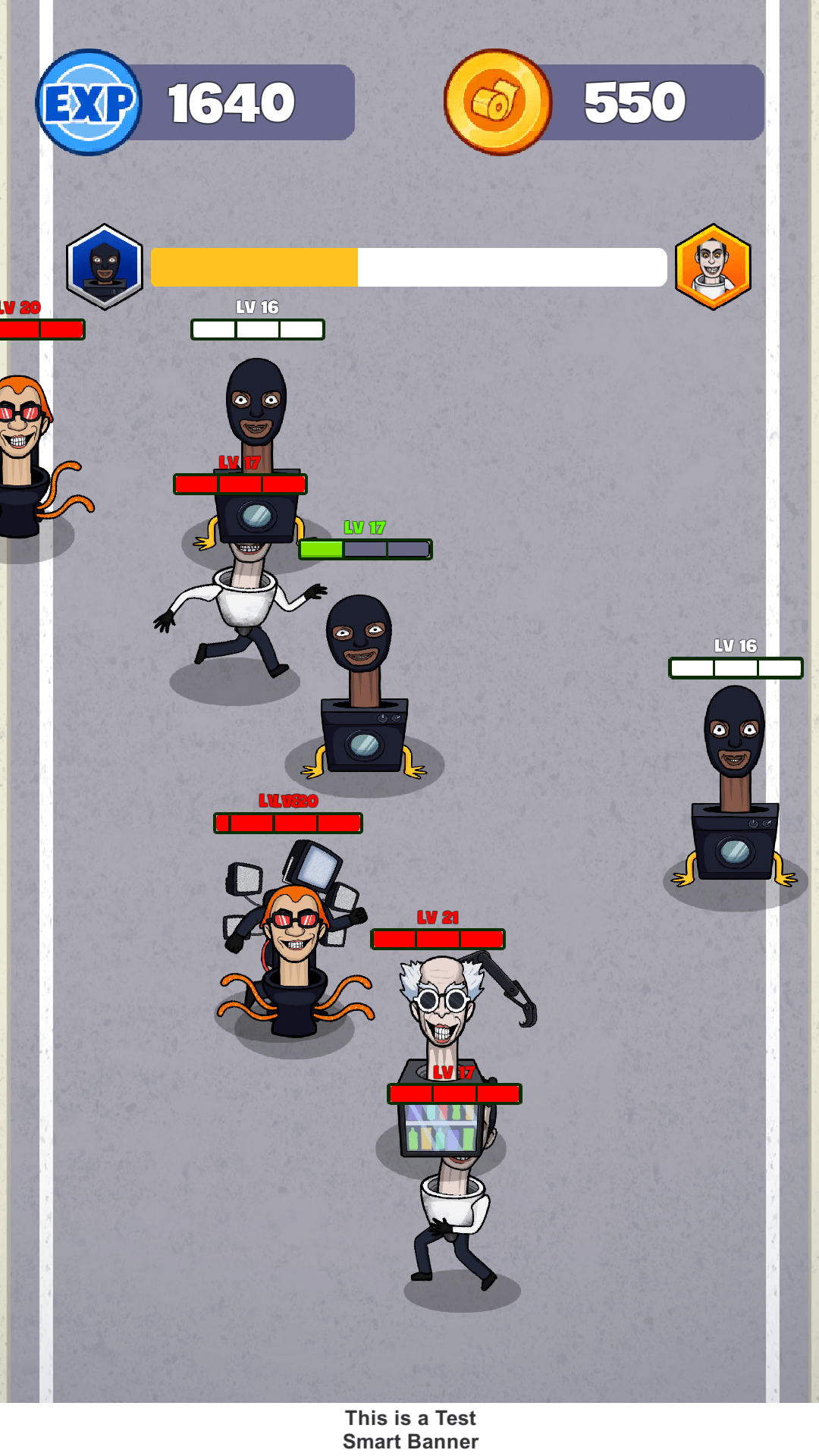 Toilet Monster Evolution Unity Game screenshot 3