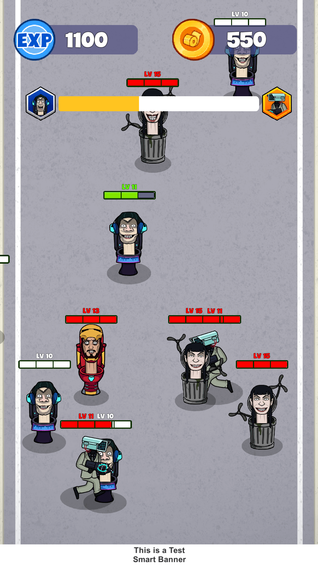 Toilet Monster Evolution Unity Game screenshot 4