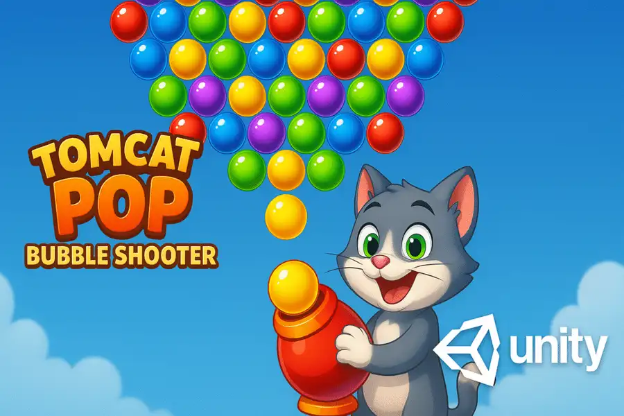 Tomcat Pop: Bubble Shooter SellUnitySourceCode