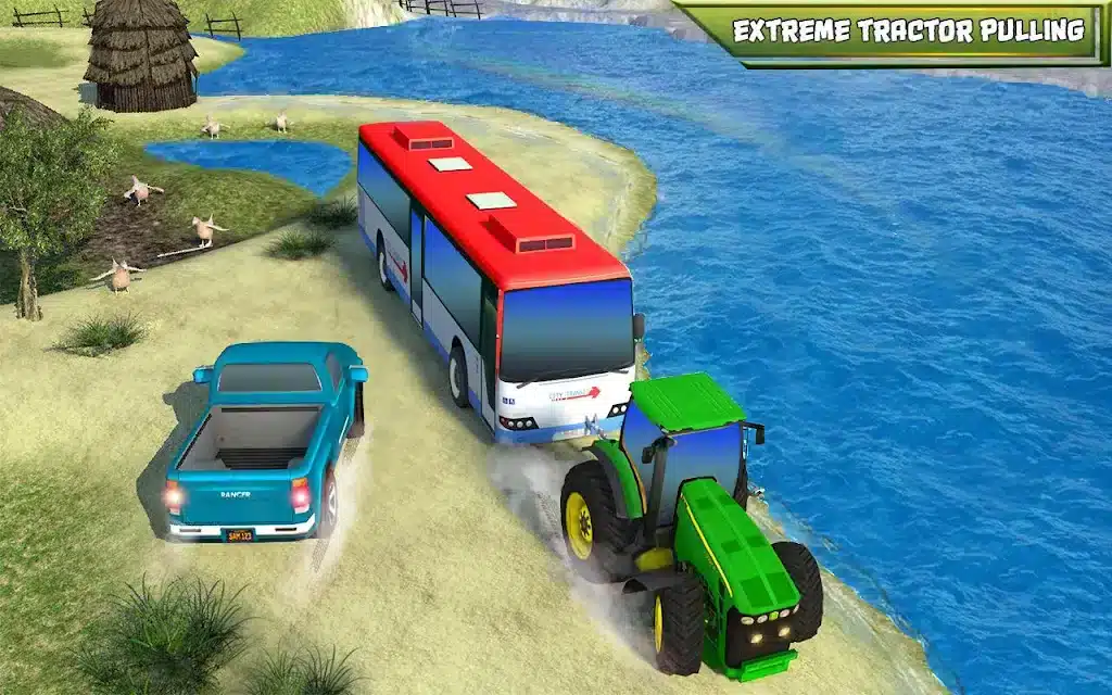 Tow Tractor Games 2018: Rescue Bus Pulling Game SellUnitySourceCode