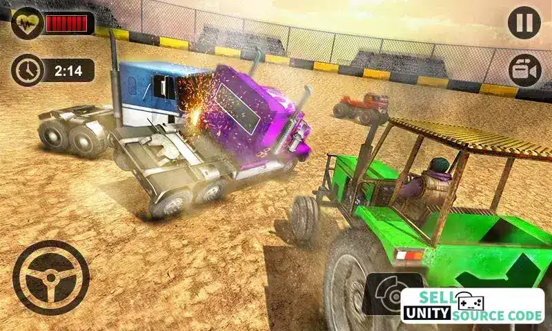 Tractor Demolition Derby: Crash Truck Wars SellUnitySourceCode screenshot 5