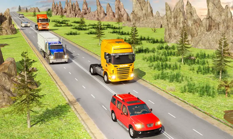 Traffic Highway Truck Racing - Truck Driving SellUnitySourceCode 