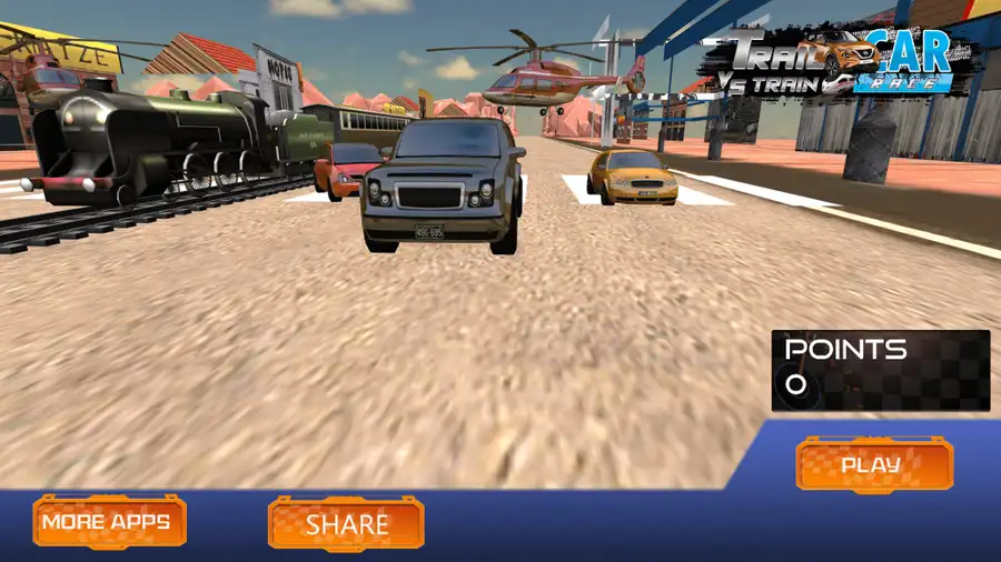 Train vs Super Car Racing 64 Bit Source Code 2020 SellUnitySourceCode screenshot 3