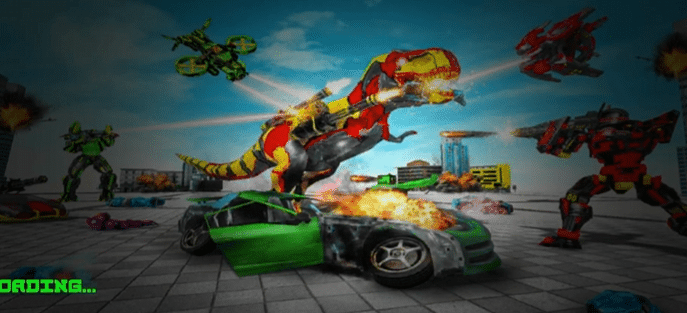 Trex Robot Transformation  Unity Game screenshot 2