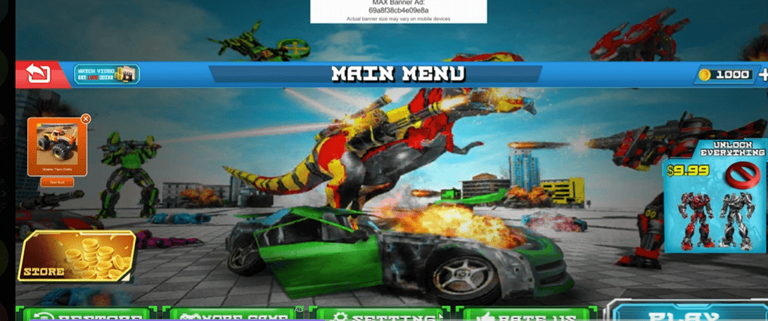 Trex Robot Transformation  Unity Game screenshot 3