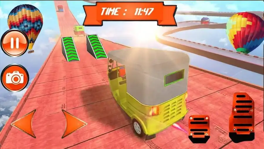 Tuk Tuk Auto Rickshaw Mega Ramp Stunt Impossible T SellUnitySourceCode