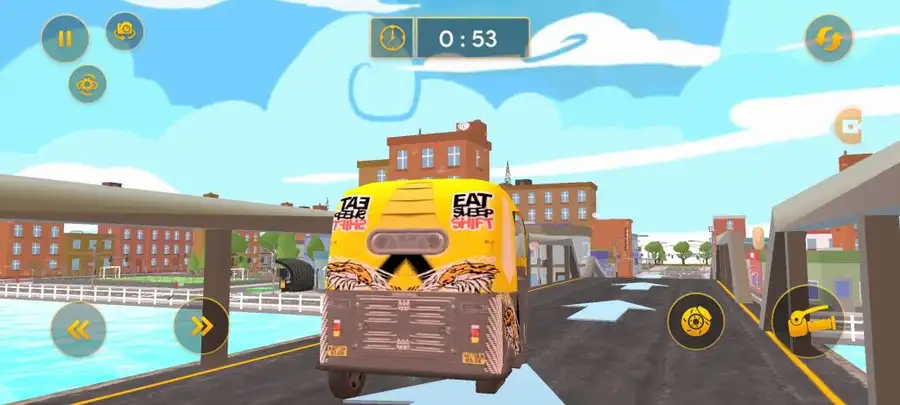 Tuk Tuk Rickshaw Taxi 3D SellUnitySourceCode screenshot 2