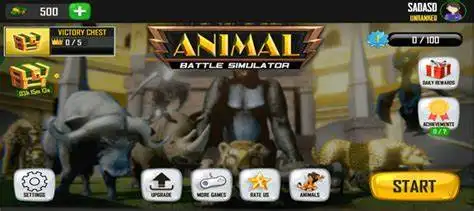 Ultimate Wild Animal FightingBattle Simulator – SellUnitySourceCode.com screenshot 2